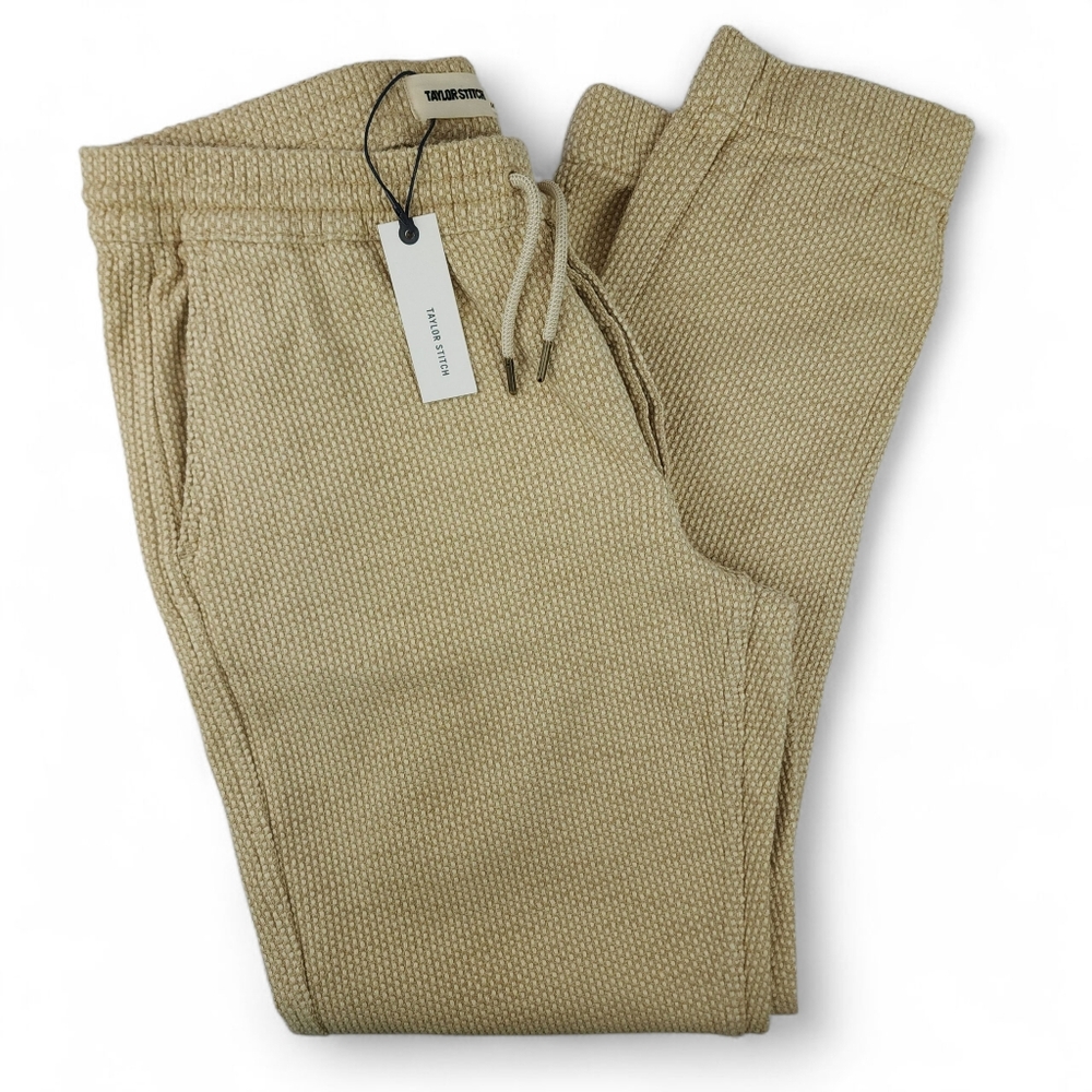 Brand new with tags Taylor stitch The Apres Pant in Natural Sashiko Size M